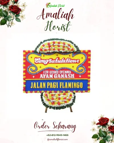 Bunga Papan Congratulation di Monggol